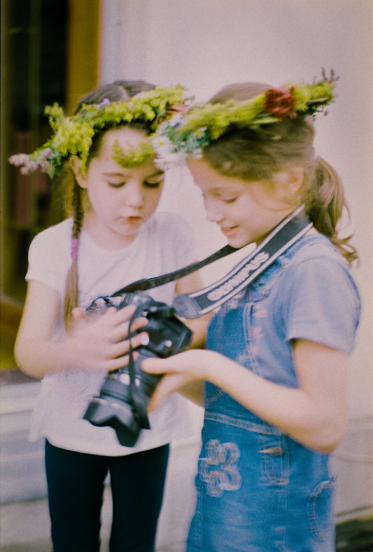 Two Girls with Camera